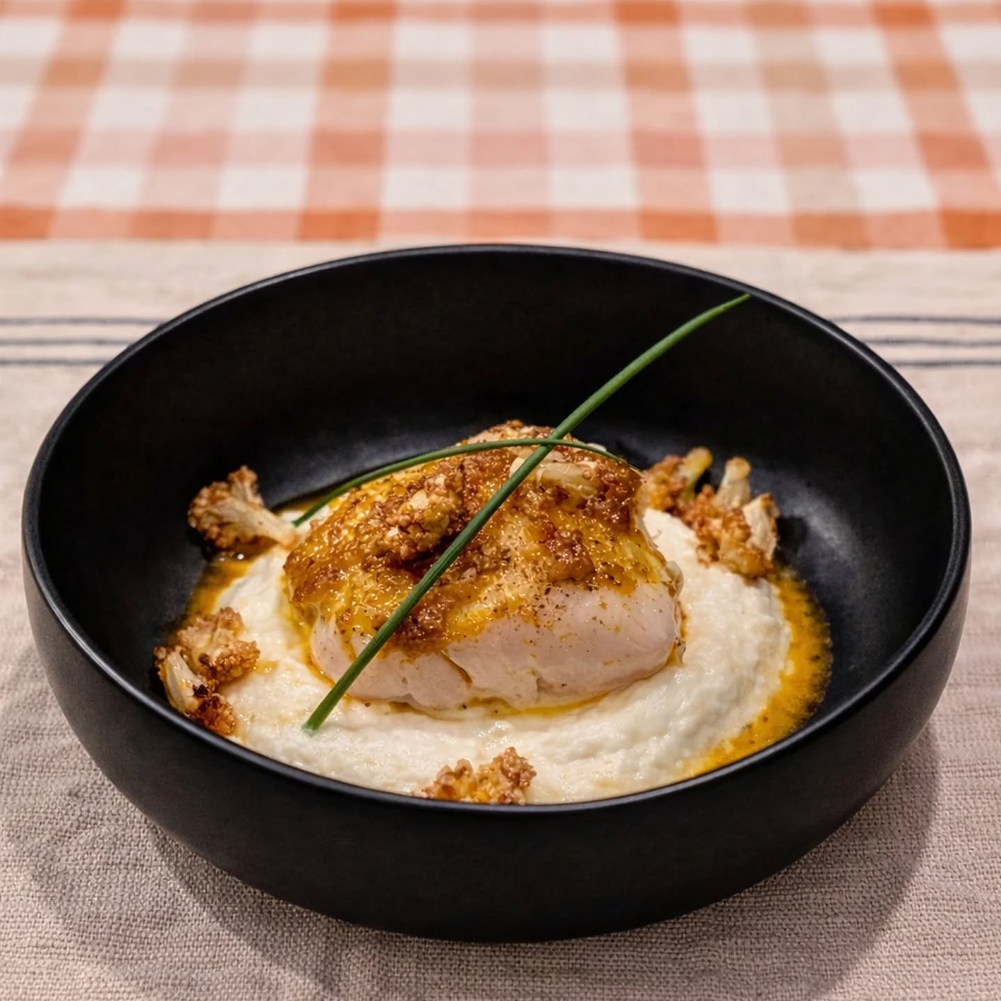 2e Kerstdag, dit tussengerecht gekookt met een recept van Cheflix. Van @jacobjanboerma . Kabeljauwhaas gelakt met rendang met krokante bloemkool en Bali jus. Wat een heerlijk rijk en kruidig gerecht. Zeker voor herhaling vatbaar! Ook heb ik nog een ander gerecht van Cheflix gemaakt, deze zal ik ook nog laten zien.
.
.
.
#bewustenbourgondisch #foodphotography #foodstagram #kabeljauwhaas #rendang